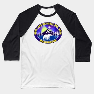 Ross Lake National Recreation Area Washington Bear Baseball T-Shirt